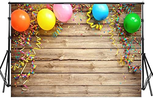 Colorful Balloon Birthday Photo Booth Backdrop Kids Party Banner Decoration by Sensfun