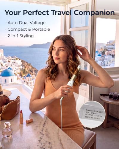FURIDEN Lite Dual-Voltage Curling Iron: Auto-Sensing 110-240V for Europe - Image 3