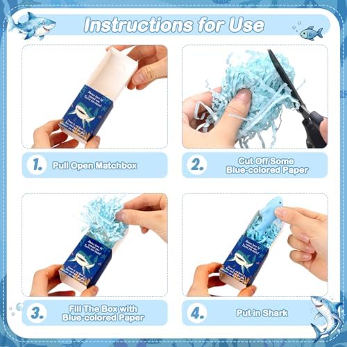 24 Sets Shark Appreciation Gifts Positive Remind Party Favors - Image 3
