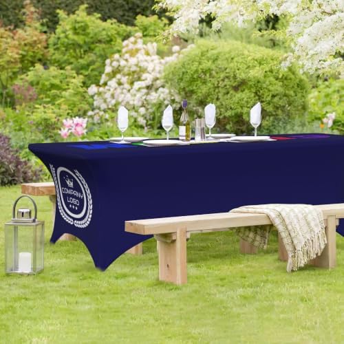 Custom Table Cloth with Business Logo Add Your Text Picture Name Logo Personalized Table Cloth Customized Tablecloths for Business Decor Birthday Party Wedding Decor - 6 FT - Image 7