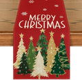 Artoid Mode Red Xmas Trees Table Runner Home Party Decor 13x108 Inch by ArtoidMode