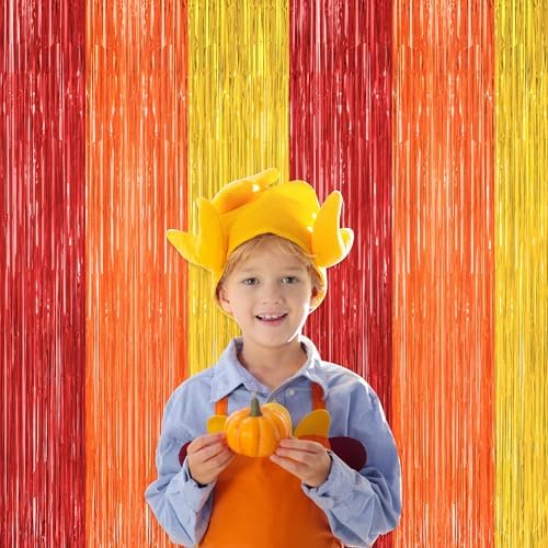 ZATAYE 2 Pack Thanksgiving Foil Curtain Streamer Decorations - Image 5