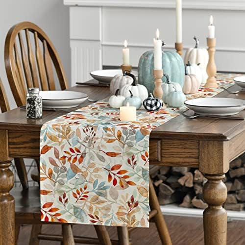 Artoid Mode 210 GSM Fall Table Runner Home Party Decor 13x108 Inch - Image 3