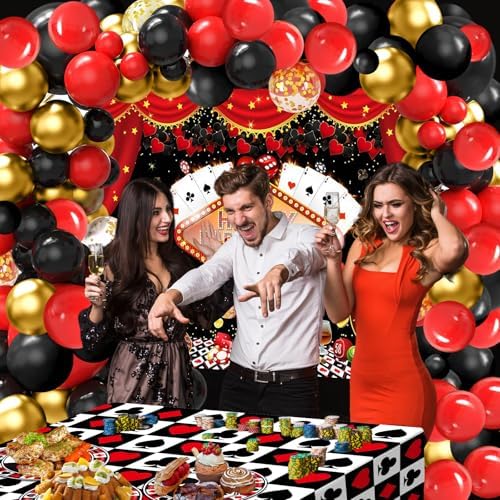 269 PCS Casino Theme Party Decorations Poker Themed Party Decor - Image 4
