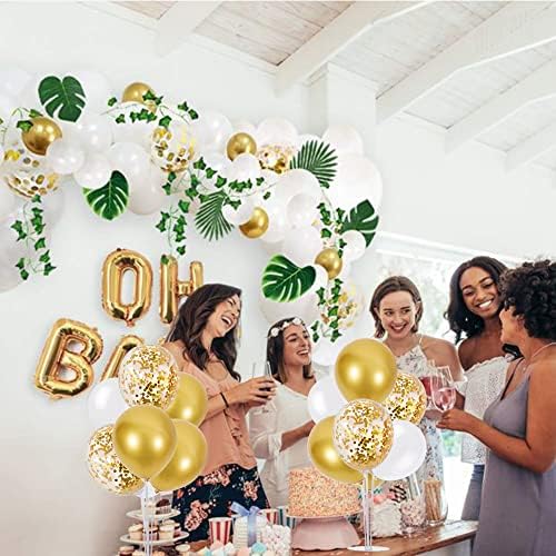 TONIFUL 4 Set White Gold Balloon Stand Balloon Centerpiece for Table Decor - Image 6