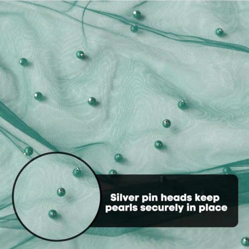 Artoid Mode 3-Pack Pearl Dark Green Gauze Table Runner 10FT Home Decor - Image 7