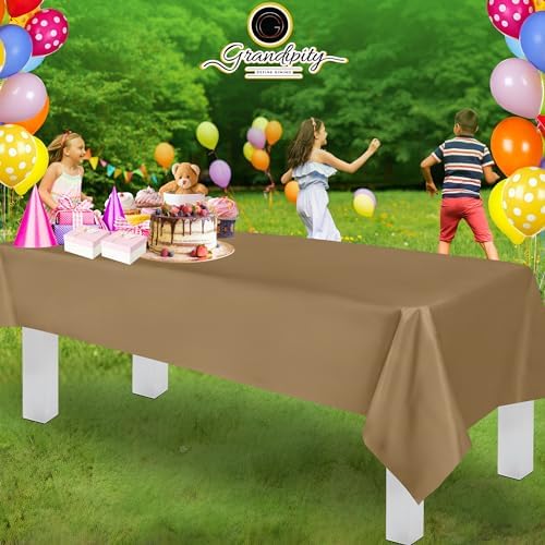 Grandipity Plastic Table Cloth Disposable 12 Pack 54” x 108” Rectangle - Image 6