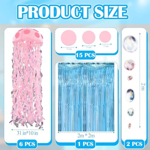 24 Pcs Cartoon Birthday Party Decorations Under The Sea Party Decor - Image 2