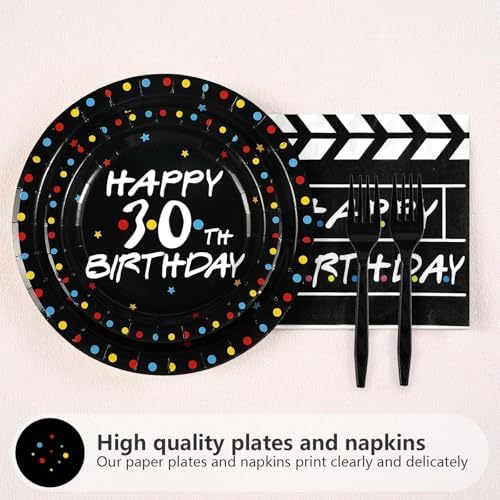 Grencian 96 Pcs iFriends Themed 30th Birthday Party Decorations, Serves 24 - Image 2
