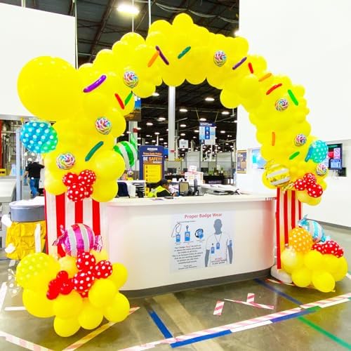 Voircoloria 90pcs Yellow Balloons Garland Arch Kit, 18 12 10 5 Inch - Image 5