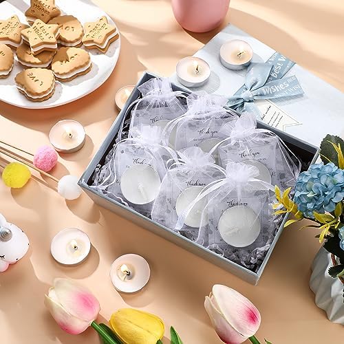 Geosar 50 Sets Baby Shower Party Favors,White Silver - Image 4