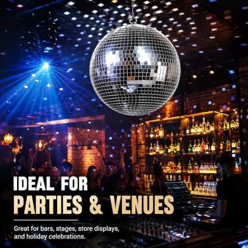 Youdepot 16-Inch Large Disco Ball Hanging Mirror Ball Decor - Image 5