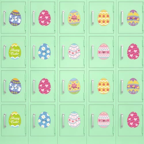 54Pcs Easter Egg Cutouts, Spring Classroom Bulletin Board Decorations, Colourful Eggs Paper Cutting for School Easter Party Home Wall Decor - Image 7