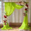 Pack of 1 Wedding Arch Drape Panel Fabric 30" x 20ft - Parrot Green by MDS
