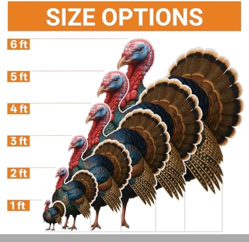 Turkey Cardboard Cutout, 4FT Life Size Standup, 1PC - Image 3