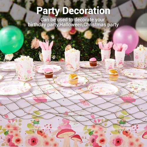 10x5 Feet Decorative Fishing Net for Party, 2 Pack Brown Fish Nets Decor - Image 7