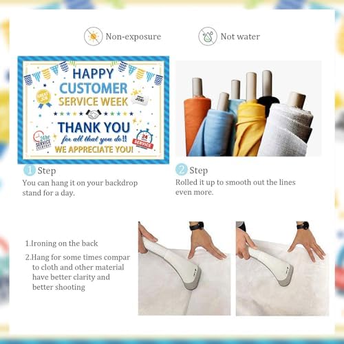 Happy Customer Service Week Backdrop National Customer Service Week Banner - Image 7