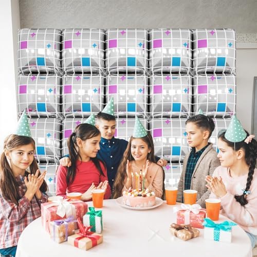 25PCS Disco Square Foil Balloons Wall Backdrop - Image 5