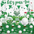 342pcs Golf Party Decorations, Golf Birthday Decorations Include Golf Plates and Napkins Set, Banner Hanging Swirls Tablecloth Cupcake Topper Balloon, for Golf Birthday Party Decorations, Serves 50 by cocomigoPartyHome