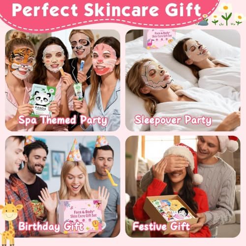 KONEUK 70PCS Animal Spa Party Supplies for Girls, Spa Party Favors Kit - Image 6