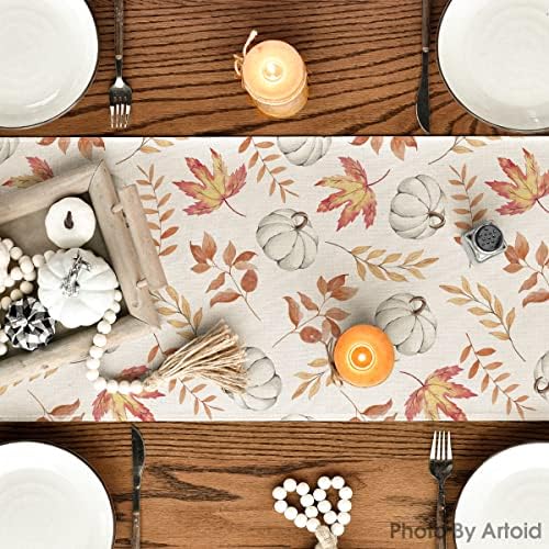 Artoid Mode 210 GSM Fall Table Runner Home Party Decor 13x120 Inch - Image 4