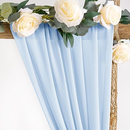 Wedding Arch Draping Fabric Sheer Chiffon Curtain Drape Wedding Party Decor - Image 3