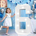 Pooqla 3 FT Marquee Numbers, Light Up Number 6 6th Birthday Decorations by Pooqla