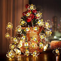 Coquimbo Bee Decorations String Lights, 10ft 30 LED Cute Honeybee Fairy Lights Battery Operated, Gifts for Women Girls Boys Kids, Room Decor for Bedroom Plants Patio Party Wedding Party Xmas by Coquimbo