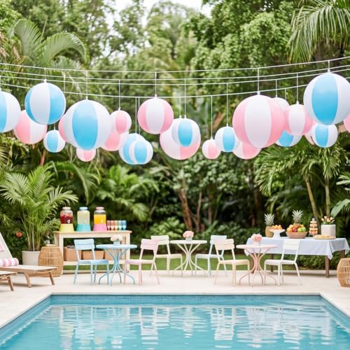 MiniInflat Pastel Beach Balls Decoration Inflatable - Image 4