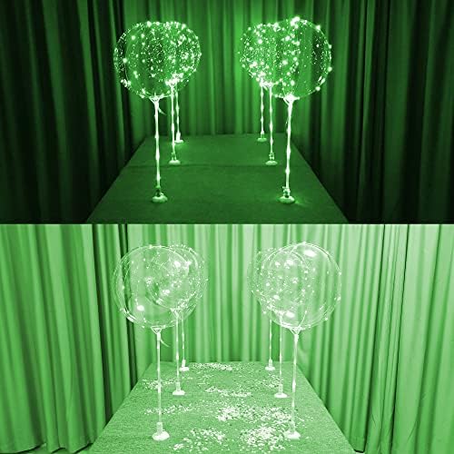 Lightsfever 6PCS LED Light Up Balloons with Sticks, Centerpieces for Party - Image 4