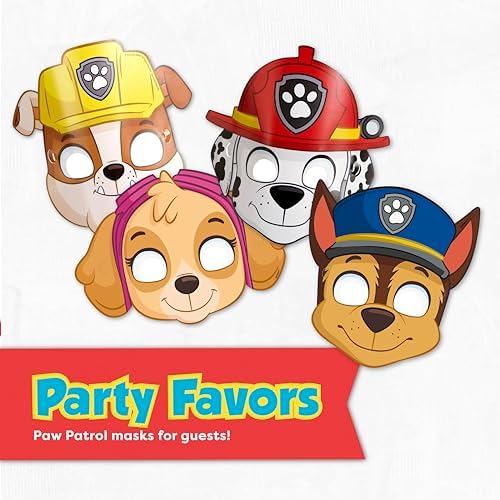 Paw Patrol Birthday Decorations & Party Supplies with Mask Party Favors - Image 6