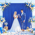 Royal Blue Backdrop Curtain for Parties Wrinkle Free Blue Photo Curtains Backdrop Drapes Fabric Decoration for Wedding Birthday Party Baby Shower 5ft x 8ft,2 Panels by Tao-GePartyDecorations