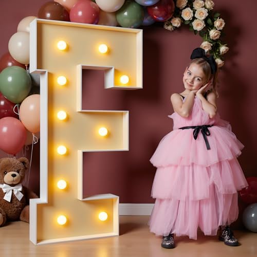 imprsv 4FT Marquee Letters, Large Light Up Letters F Sign for Party Decor by Letsmakeitimpressive