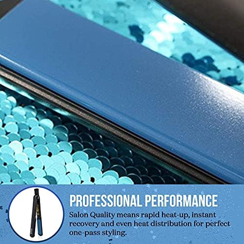 HAI Convertible Ceramic Hair Straightener for Women - Professional Fast Heating Flat Iron with 5 Temperature Levels for All Hair Types - (Classic Blue) - Image 5