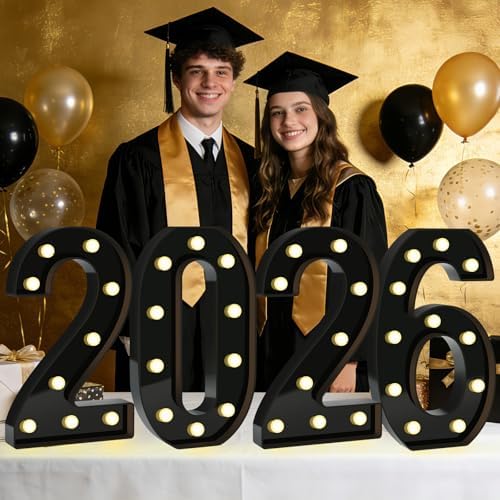 Pooqla 16th Birthday Decorations for Boys, Large Black Light Up Numbers - Image 7