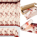100FT x 54IN Halloween Bloody Print Plastic Tablecloth Roll with Cutter Box by COSINIA