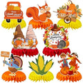 JULMELON 8 Pcs Thanksgiving Table Decor, 3D Fall Honeycomb Centerpieces by JULMELON