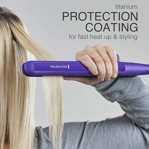 Remington 1" Flat Iron, Hair Straightener with Anti-Static Technology, 30-Second Heat Up & 60 Minute Auto Shut-Off, 30% Longer Ceramic Floating Plates, Titanium + Ceramic Coating - Image 5
