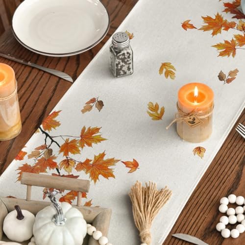Artoid Mode 210 GSM Fall Table Runner Home Party Decor 13x72 Inch - Image 4