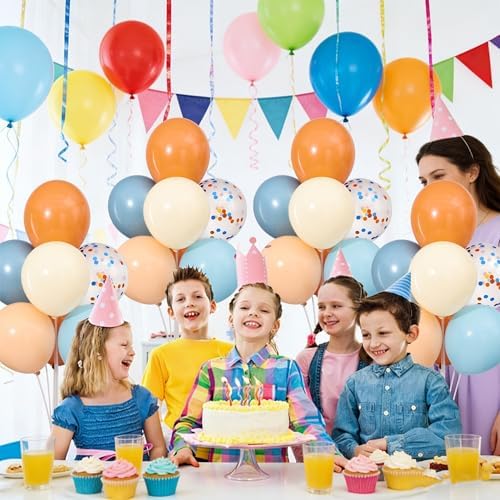 4 Sets Blue and Orange Balloons Stand Kit for Table - Image 6