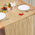 1 Pack Cheesecloth Table Runner 10Ft Christmas Gauze Boho Table Runners for Wedding Decor Bridal Shower Decorations(35" x 120") by Home