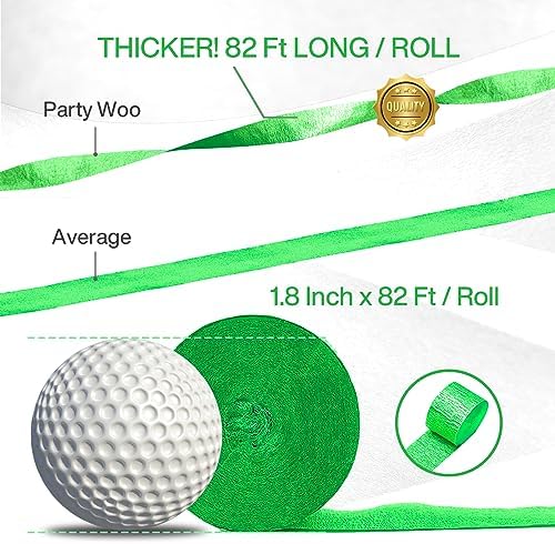 PartyWoo Crepe Paper Streamers 6 Rolls 492ft, Pack of Light Green Streamers Party Decorations, Crepe Paper for Birthday Decorations, Party Decorations, Baby Shower Decorations (1.8 In x 82 Ft/Roll) - Image 3