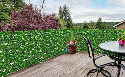 DOEWORKS Expandable Faux Ivy Trellis Fence, Patio Privacy Screen, 2 Pack - Image 7