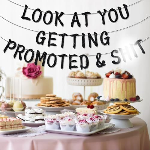 Look at You Getting Promoted Banner, Promotion Party Decorations - Image 5