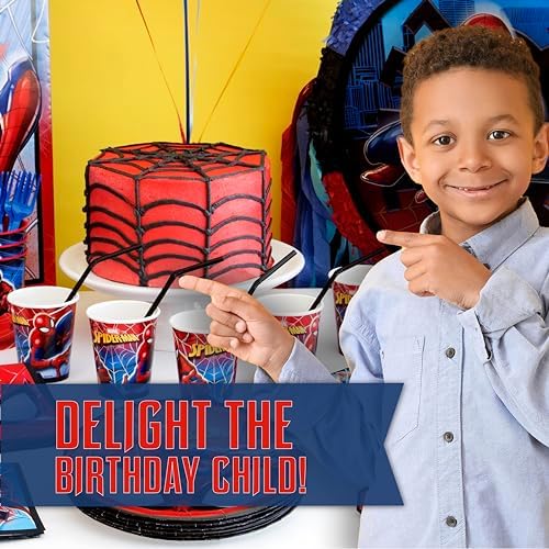 Spiderman Birthday Decorations Party Supplies - Complete Tableware Set - Image 5