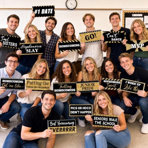 Beeveer 24 Designs Homecoming Photo Booth Props Class Reunion Sign - Image 5