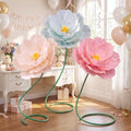 3 Pcs 5ft Large Paper Mix Color Poppy Flower Giant Artificial Poppy by Maysing