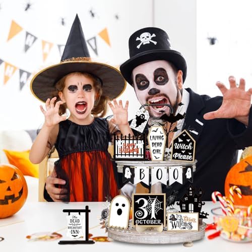 Quimoy 19 Pcs Halloween Tiered Tray Decor - Image 5