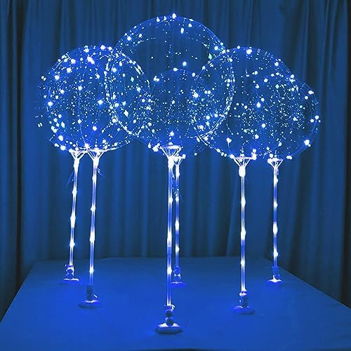 Lightsfever 6PCS LED Light Up Balloons with Sticks, Centerpieces for Party by lightsfever