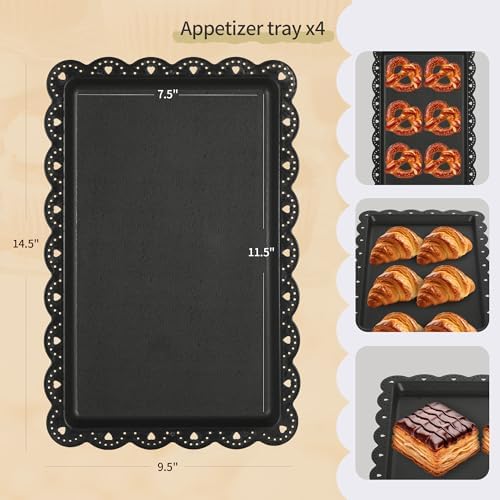 Pack of 11 NWK Cake Stand Set of Cupcake Stand, Tray & Table Cloth (Black) - Image 4